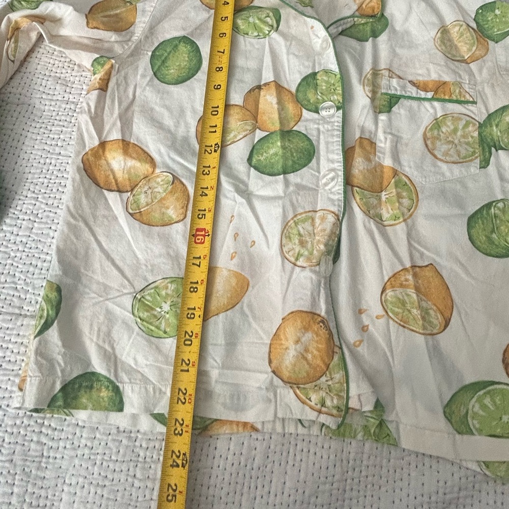 Victoria’s Secret Lemon Lime Citrus Cotton Pajama Set Lounge Size M - Picture 6 of 10